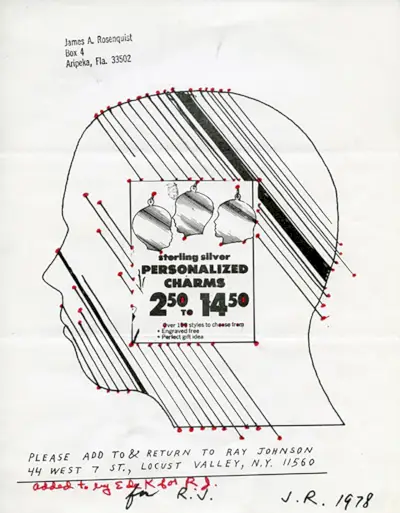 Ray Johnson Andy Warholin kanssa (Photo: Billy Name).