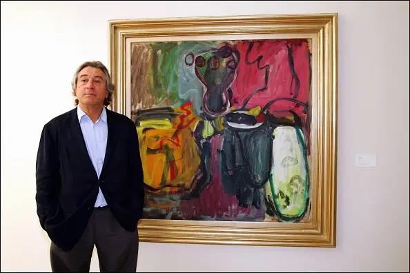 Amerikkalainen näyttelijä Robert De Niro avaa Robert De Niro vanhemman maalausten näyttelyn La Piscinessä Roubaixissa.