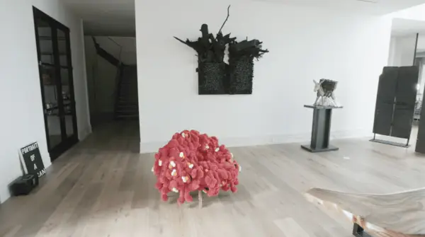 Tennisammattilainen Serena Williams esittelee nykytaiteen galleriaa uudessa kodissaan