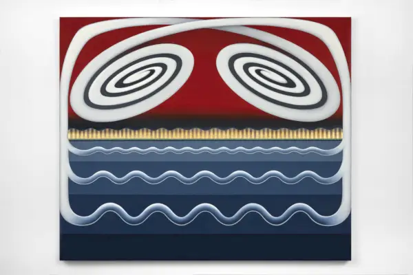 Kawałek sztuki abstrakcyjnej o bardzo czystych liniach