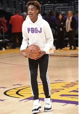 Bronny James Height Weight Shoe Size