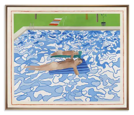 Uma das primeiras pinturas de piscina de David Hockney chega ao leilão com uma estimativa de US $ 20 milhões