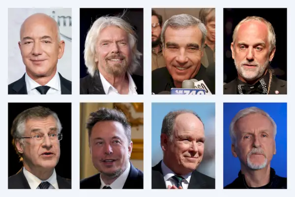 Due file mostrano otto fotografie degli uomini di alto profilo del club