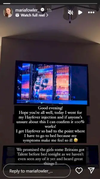 Gwiazda TOWIE, Maria Fowler, ujawnia nowy lek na katar sienny, który zapewnia: „To działa w 100%!”