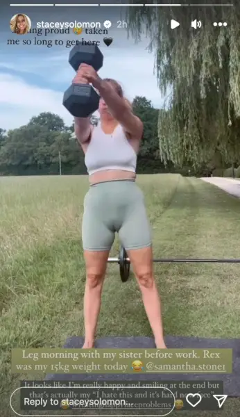 Staceyn seuraajat huomasivat intiimin ongelman hänen shortseissaan