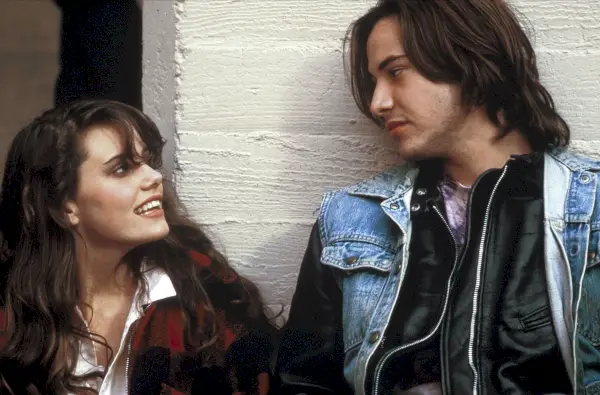 Ione Skye och Keanu Reeves i River