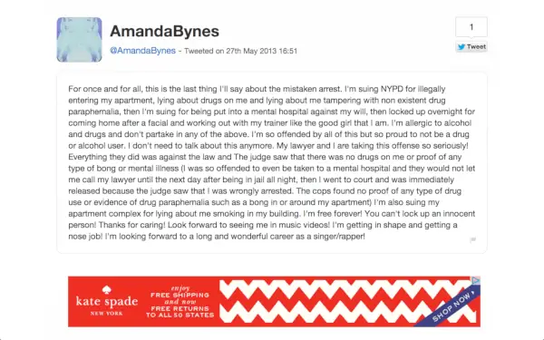 Ms Bynesin twiittasi yläosattomissa kuvissa