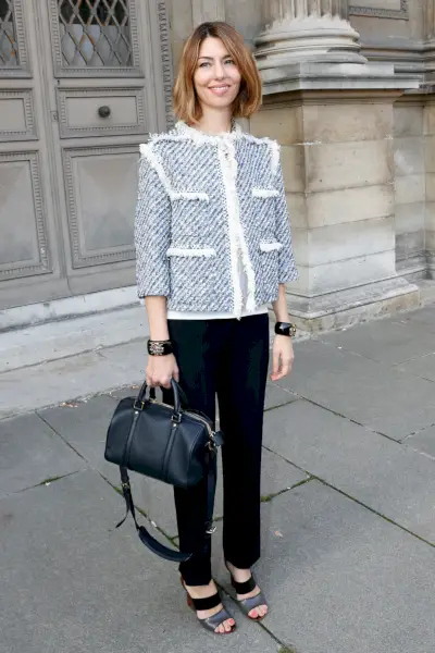 Zdjęcie: Sofia Coppola na pokazie Louis Vuitton podczas Tygodnia Mody w Paryżu, 2 października 2013 r.