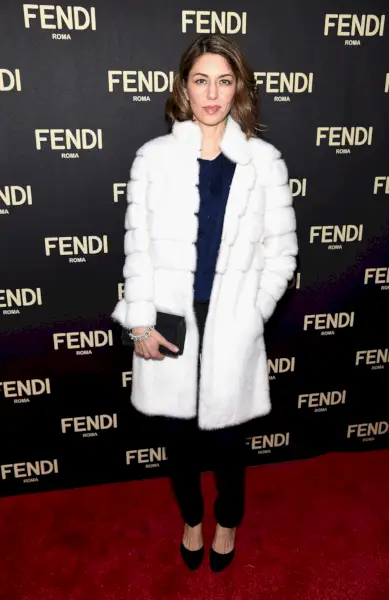 Zdjęcie: Sofia Coppola na otwarciu flagowego sklepu FENDI w Nowym Jorku w lutym 2015 r.