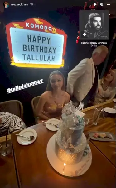 Victoria Beckham järjesti veljentytärtään Tallulahille syntymäpäiväillan