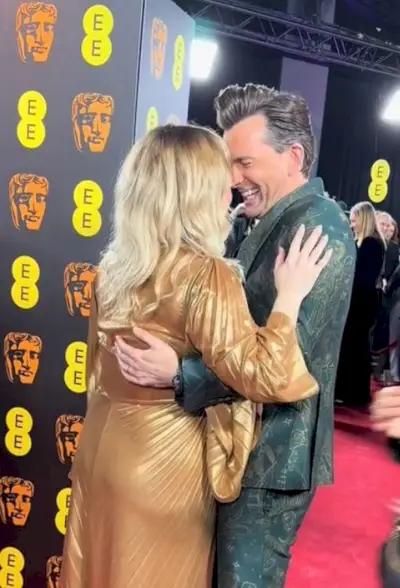 David och Georgia hade bara ögon för varandra på BAFTA:s röda matta