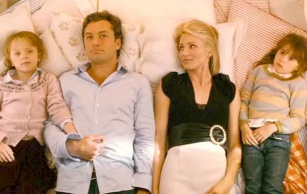 Miffy Englefield, Jude Law, Cameron Diaz och Emma Pritchard spelade huvudrollerna i The Holiday