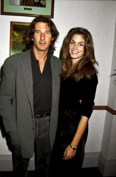 Mr Gere och Ms Crawford, runt 1991. (Foto: Dave Benett/Getty Images)