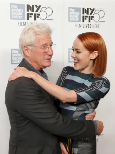 Mr. Gere med Time Out of Mind-medspelaren Jena Malone 2014. (Foto: Neilson Barnard/Getty Images)