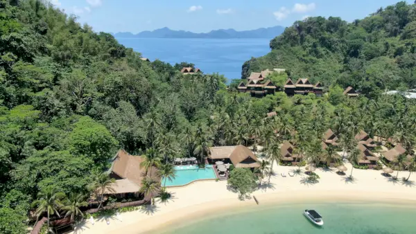 Kuva: Ilmakuva Cauayan Island Resortista, El Nido, Palawan, Filippiinit.