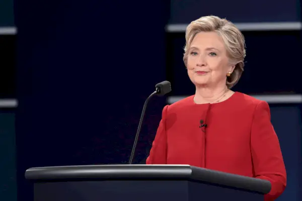 La candidata presidenziale democratica Hillary Clinton al dibattito presidenziale del 26 settembre 2016.