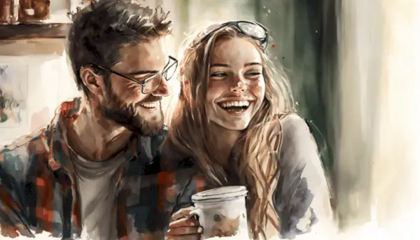 Vattumannen Man I Förhållanden