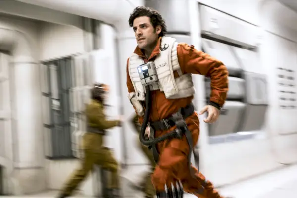 Oscar Isaac Poe Dameronina Star Wars: The Last Jedi -elokuvassa.