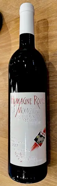Kuva: Pullo 2017 Cave Calozista, Humagne Rouge, 'La Mourzière' - Les Coteaux de Sierre.