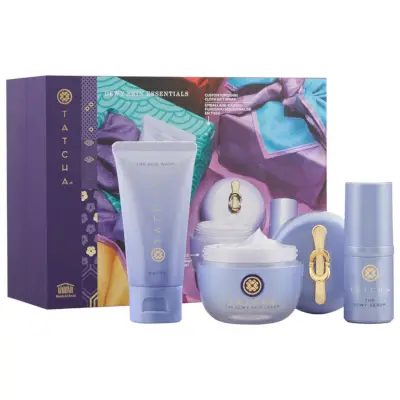 Zdjęcie: Tatcha Plumping Dewy Skin Essentials dla skóry suchej i mieszanej.