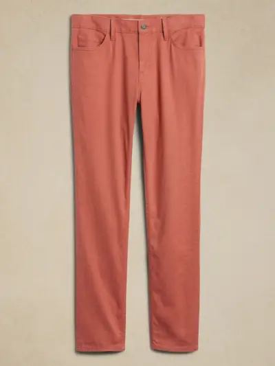 vaaleanpunaiset pellavahousut