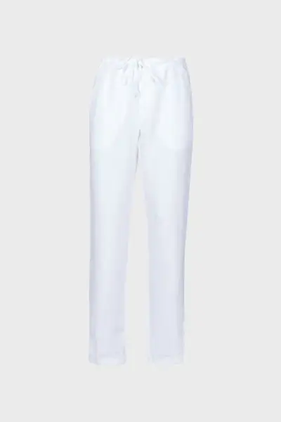 valkoiset pellavahousut