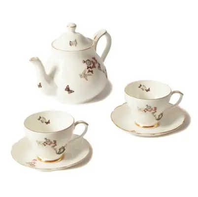 Kermateesetti, jossa on Liisa Ihmemaassa yksityiskohtia.