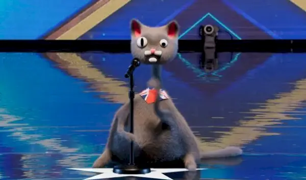 Nuudeli CGI-kissa teki vaikutuksen tuomareihin, yleisöön ja katsojiin kotona – ja monet jäivät ihmettelemään, miten se toimii