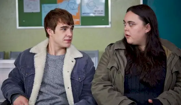 Nico con Sharon Rooney nel film drammatico per adolescenti dell'E4, My Mad Fat Diary