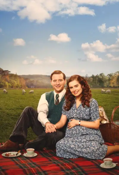 Nicholas Ralph i Rachel Shenton są na zdjęciu w dolinach Yorkshire podczas wspólnego pikniku