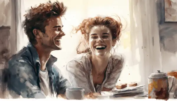 Vesimies Nainen suhteissa