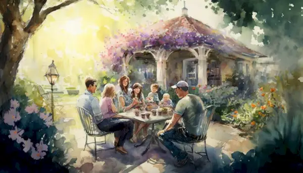 Neitsyt ystävät ja perhe