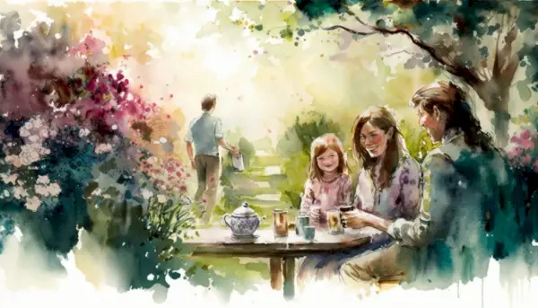 Kaksoset ystävät ja perhe